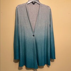 New Directions Blue Ombre Women's Cardigan
